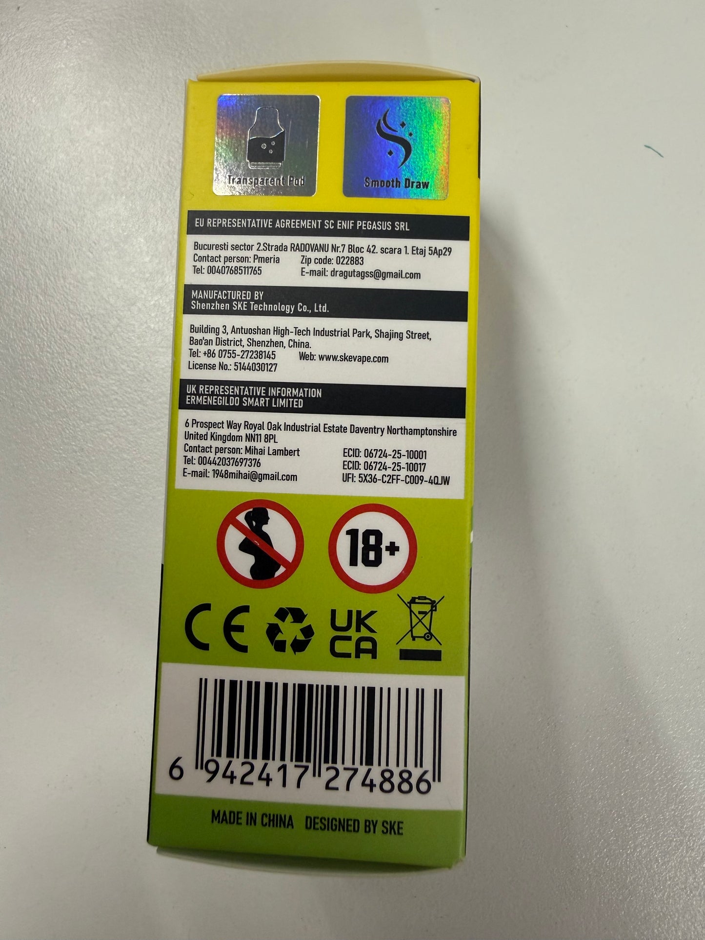 SKE BAR 15Kpods PUFFS