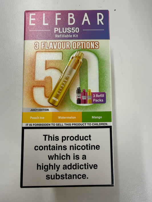 ELFBAR PLUS 50K REFILLABLE KIT